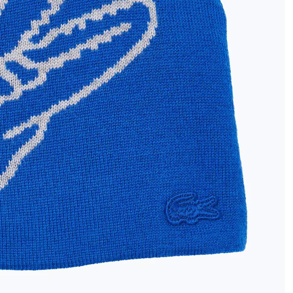 Bonnet Bleu Homme Lacoste Broderie vue 2