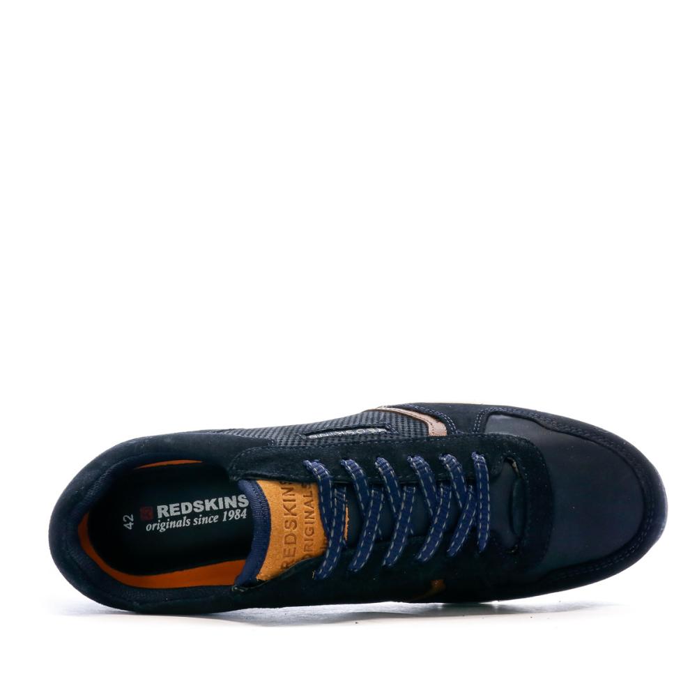 Baskets en Cuir Marine Homme Redskins Adorant vue 4