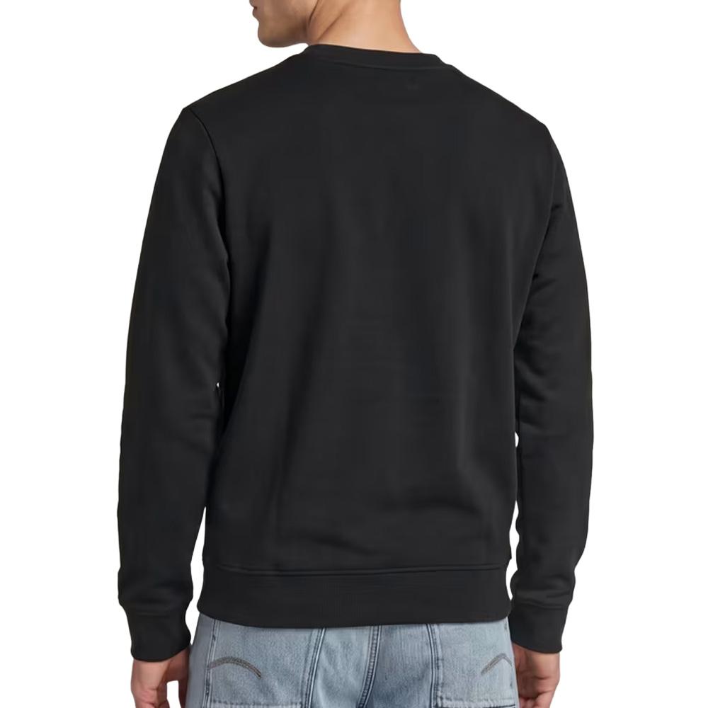 Sweat Noir Homme G-Star RAW Core vue 2