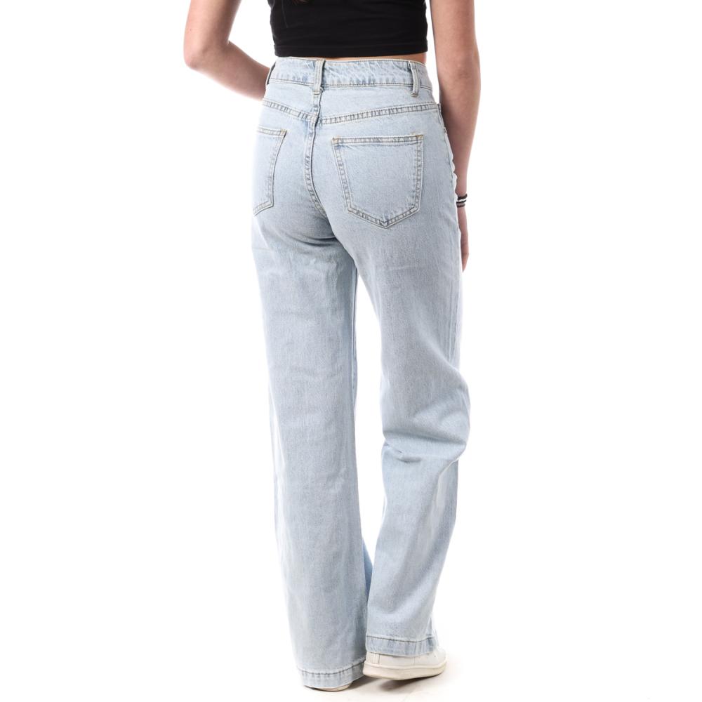 Jean Droit Bleu Femme Monday Premium 603 vue 2