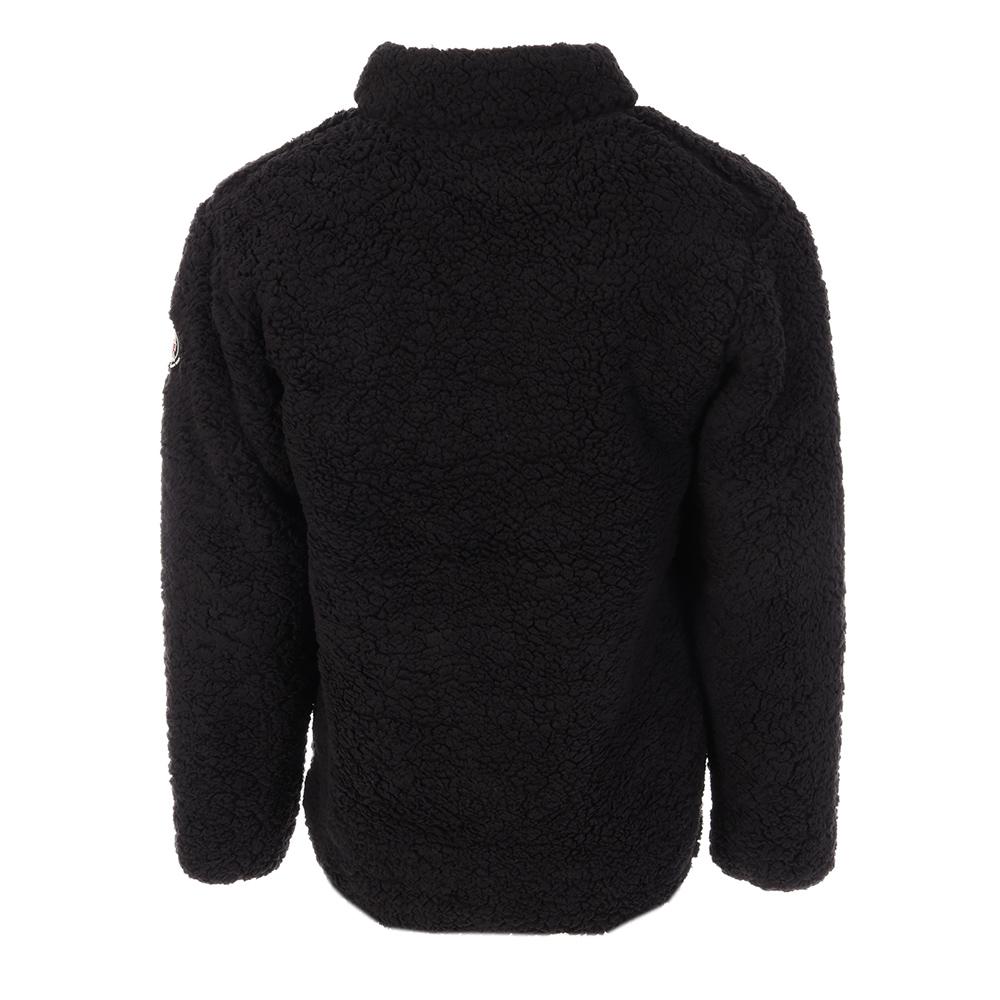 Veste Sherpa Noir Homme Paname Brothers Full Zip vue 2