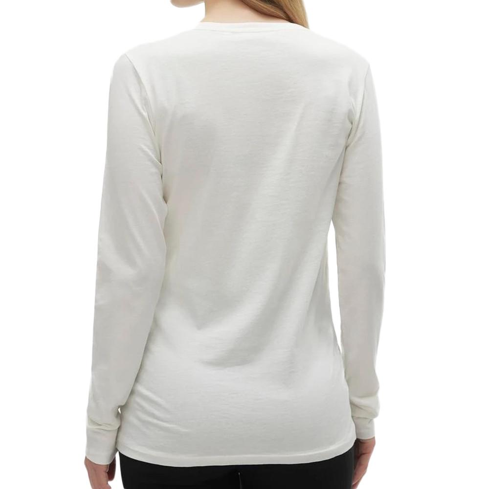 T-shirt Manches Longues Beige Femme Mamalicious Hoho vue 2