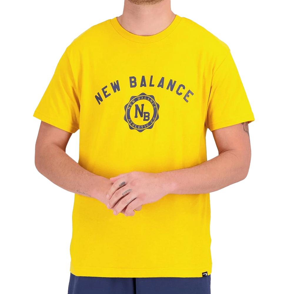 T-shirt Jaune Homme New Balance Seasonal pas cher