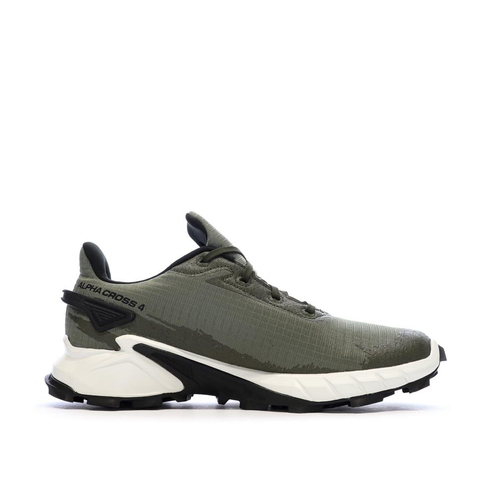 Chaussures de randonnées Kaki Homme Salomon Alphacross 4 vue 2
