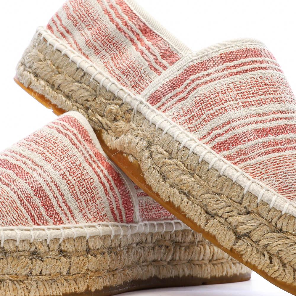 Weiße/rote Espadrilles für Damen von Pare Gabia Aduna Ansicht 7