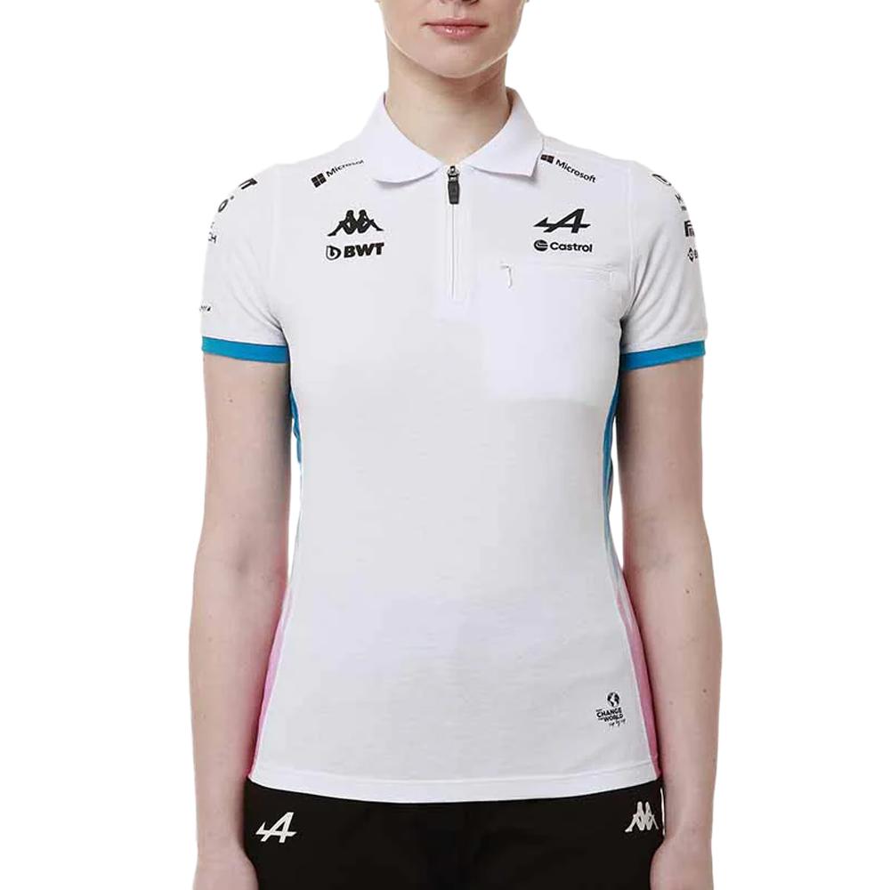 Maillot Blanc/Bleu Garçon Kappa Adraw Alpine F1 pas cher