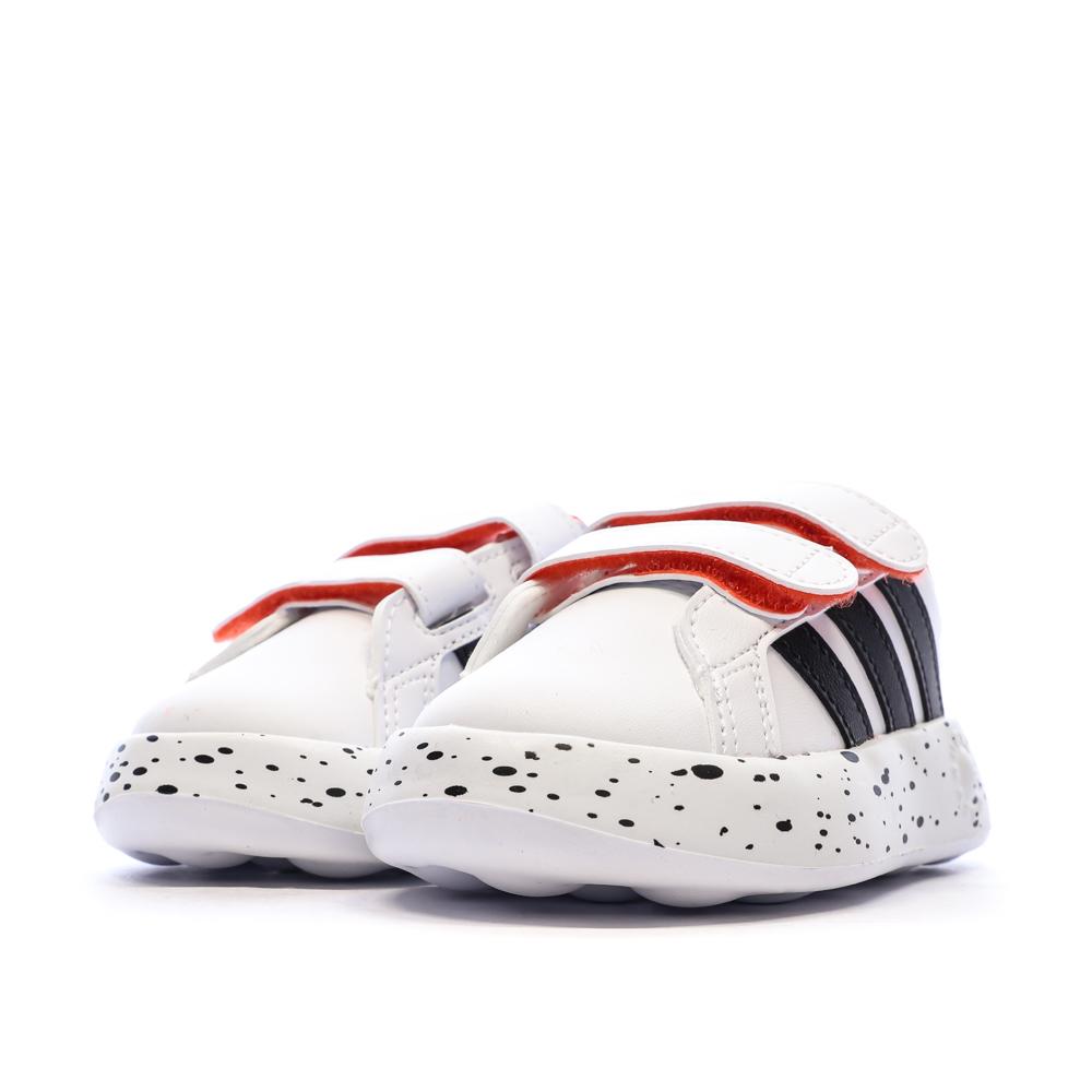 Baskets Blanc/Noir Garçon bébé Adidas Grand Court 2.0 101 Disney vue 6
