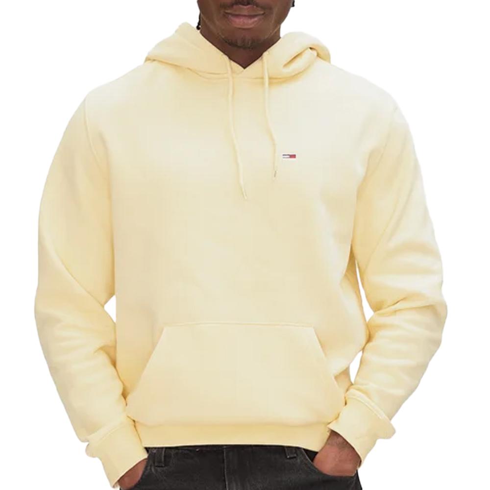 Sweat à Capuche Jaune Homme Tommy Hilfiger Flag Hoodi pas cher