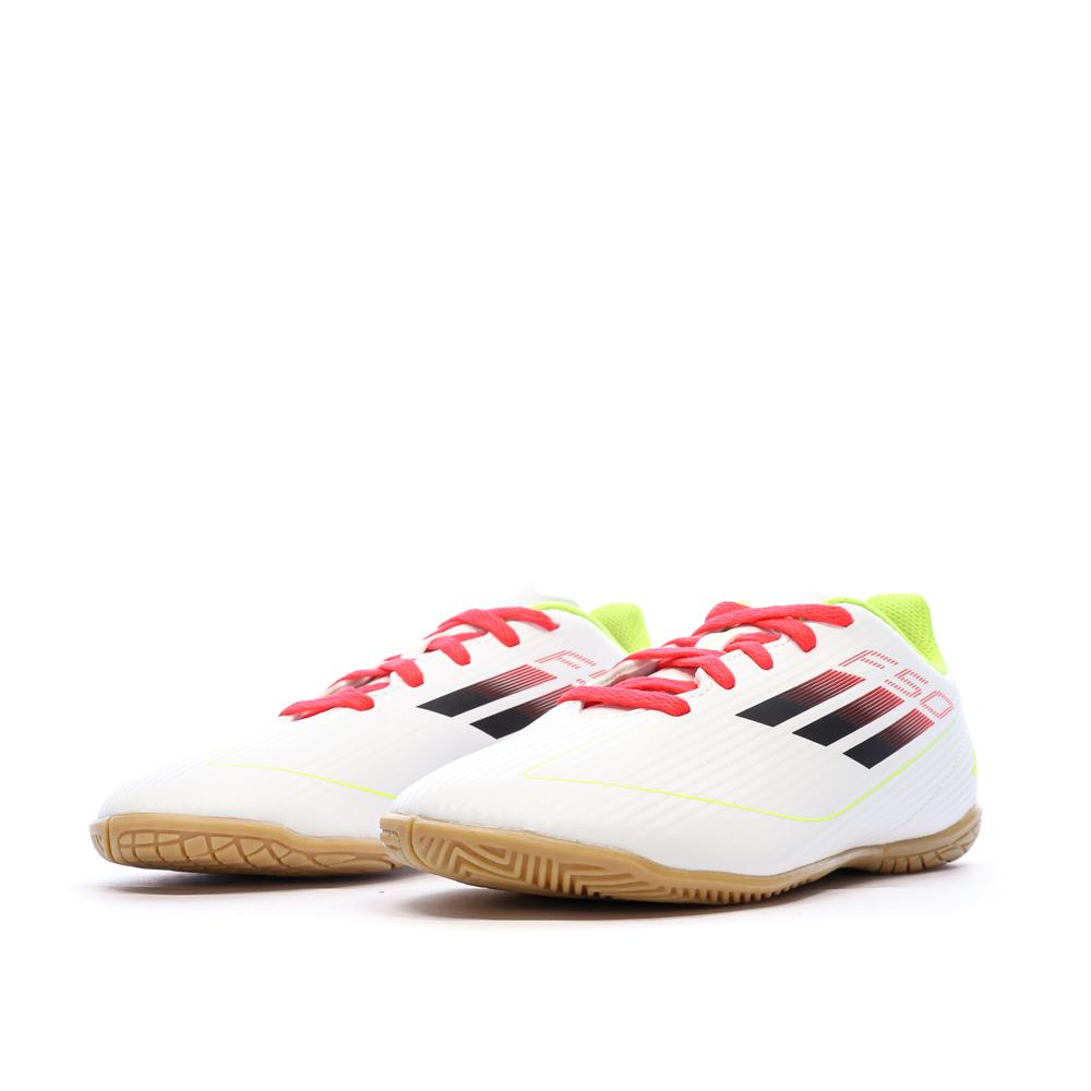 Chaussures de football Blanc Garçon Adidas F50 Club vue 6
