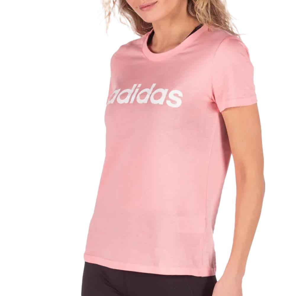 Camiseta Adidas W E Lin Slim rosa de mujer barato