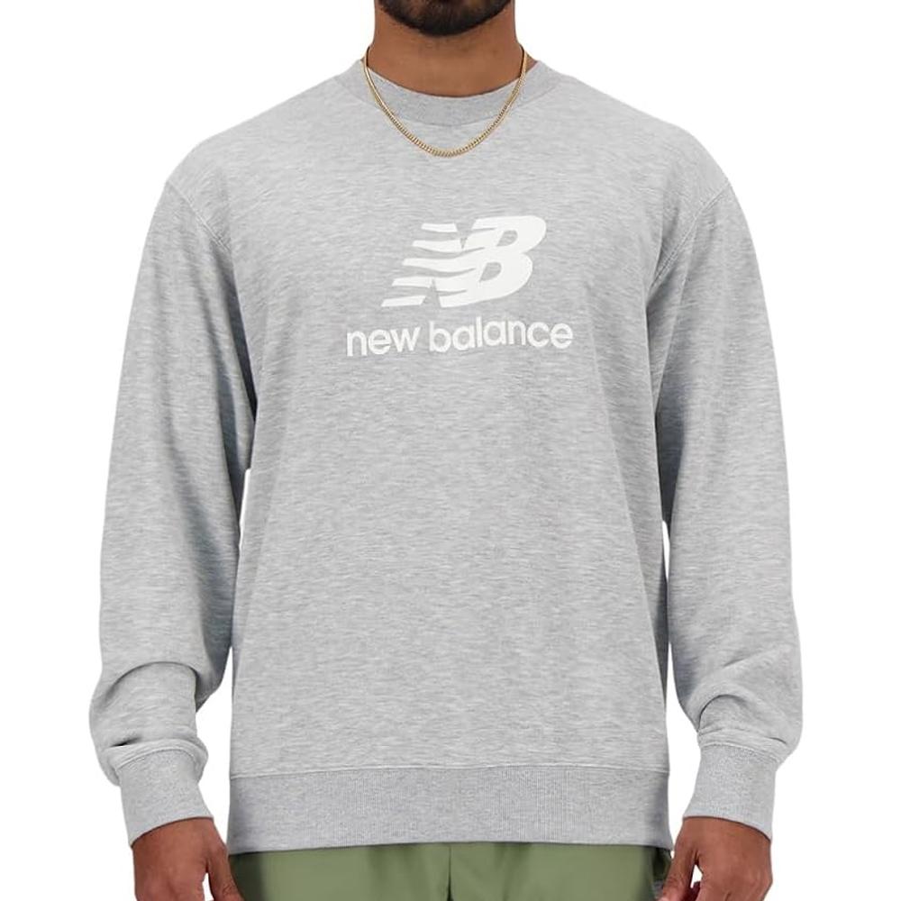 Sweat Gris Homme New Balance Stacked pas cher