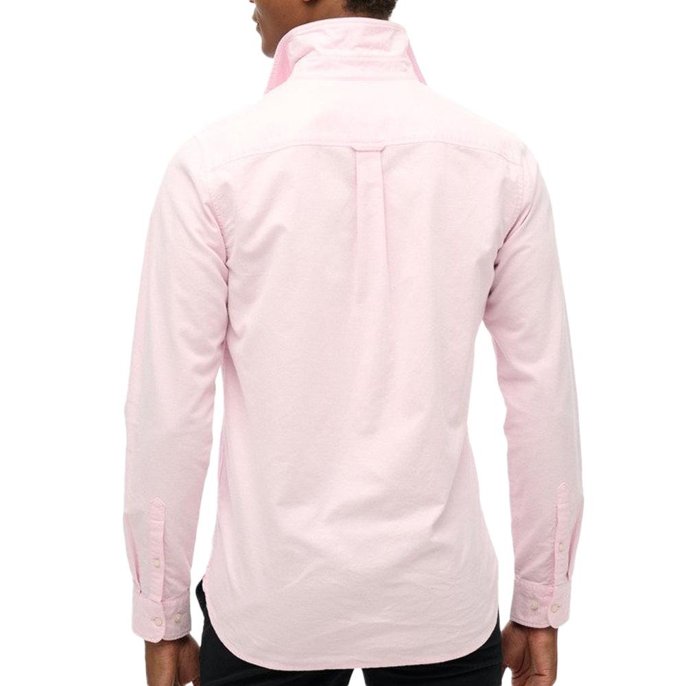 Chemise Rose Homme Superdry Oxford vue 2