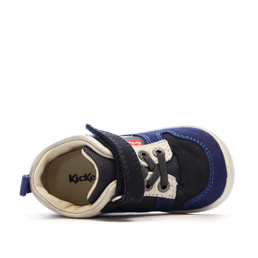 Baskets Hautes Marine Garçon Kickers Bottillon vue 4