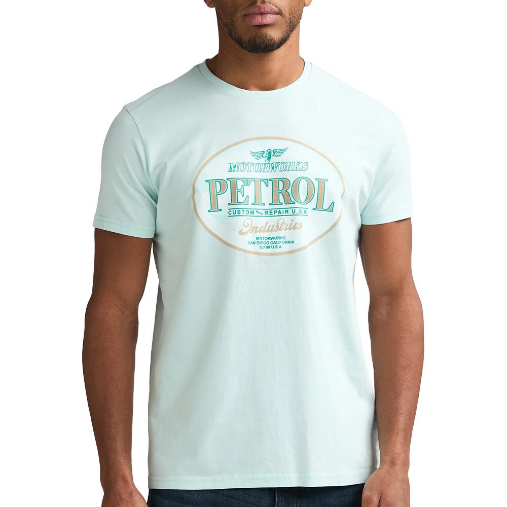 T-Shirt Vert Homme Petrol Industries Classic pas cher