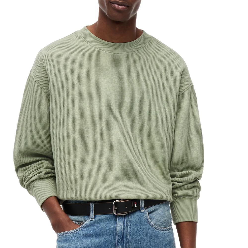 Sweat Vert Homme Tommy Hilfiger Washed pas cher