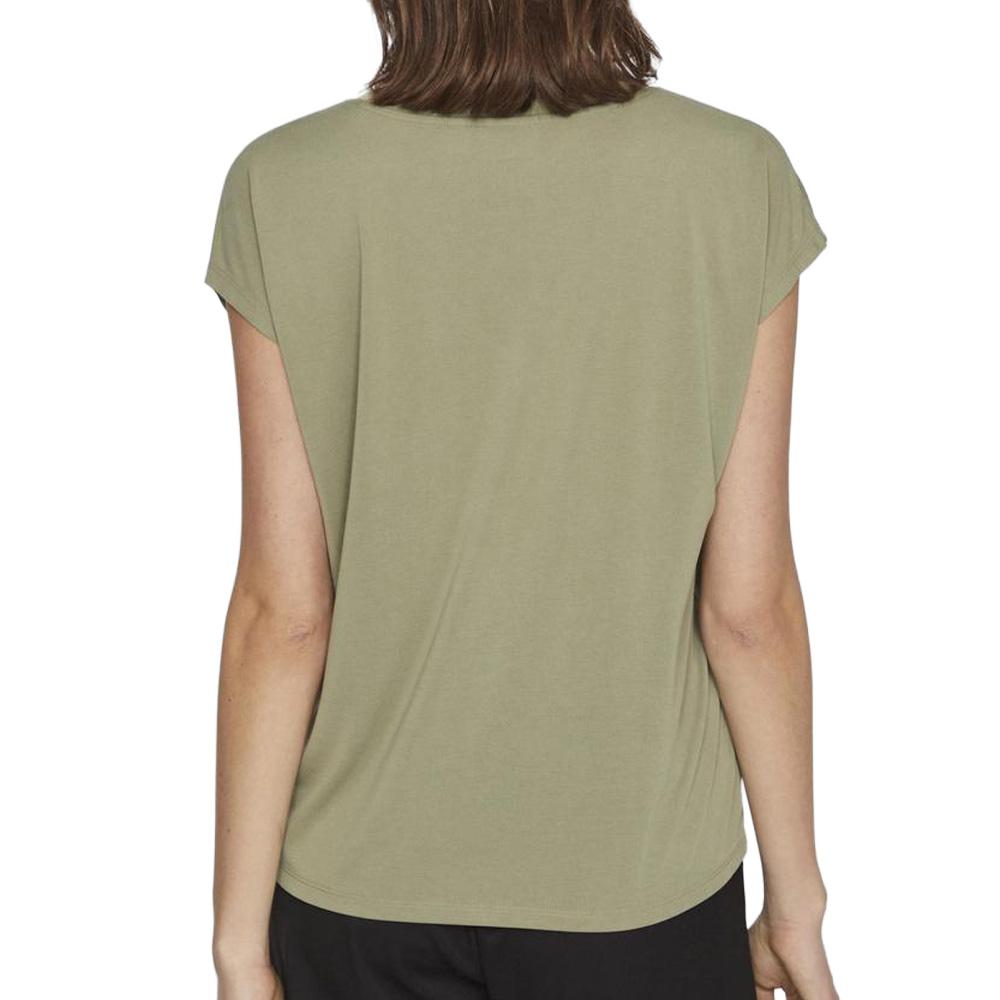 Camiseta verde para mujer de Vila Modala ver 2