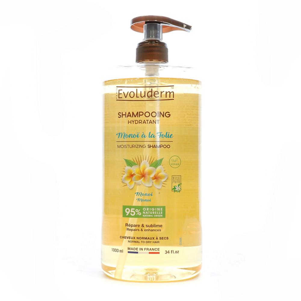 Shampooing Hydratant Monoï EVOLUDERM 1L pas cher