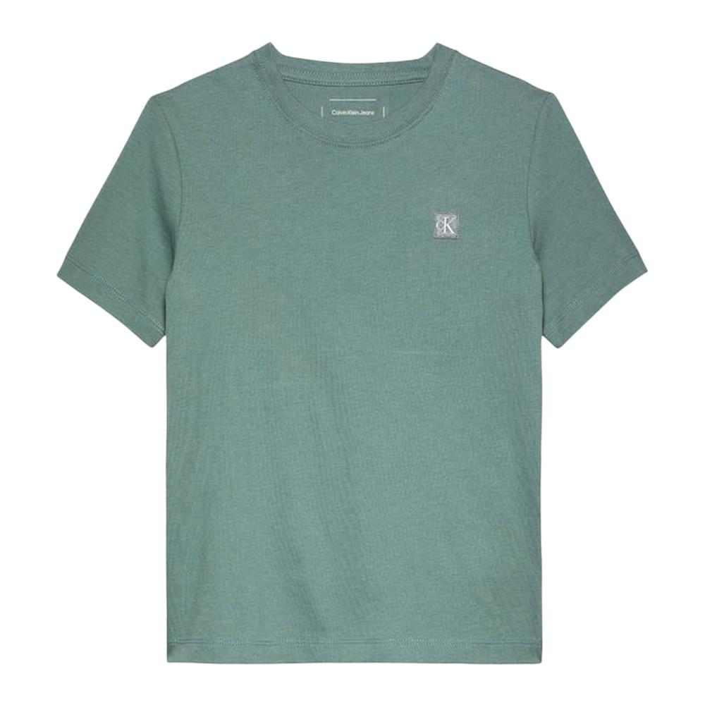 T-shirt Vert Garçon Calvin Klein Jeans IU0IU00543 pas cher