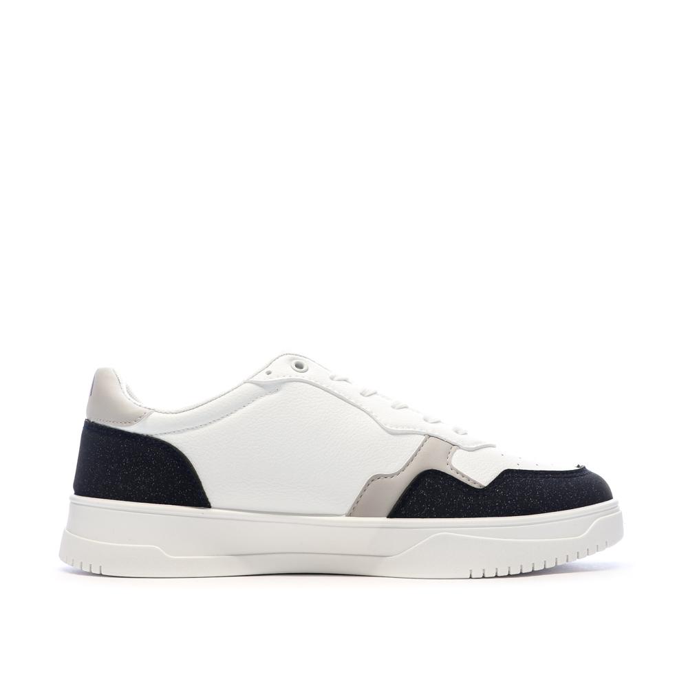 Baskets Blanches/Marines Homme Ellesse Pansit vue 2