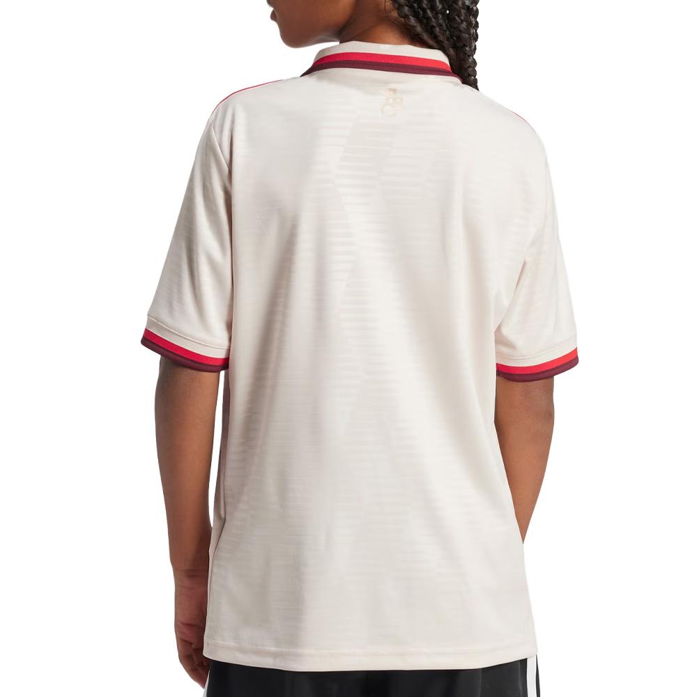 FC Bayern Beige/Rojo Adidas Camiseta de fútbol para niño 24/25 ver 2