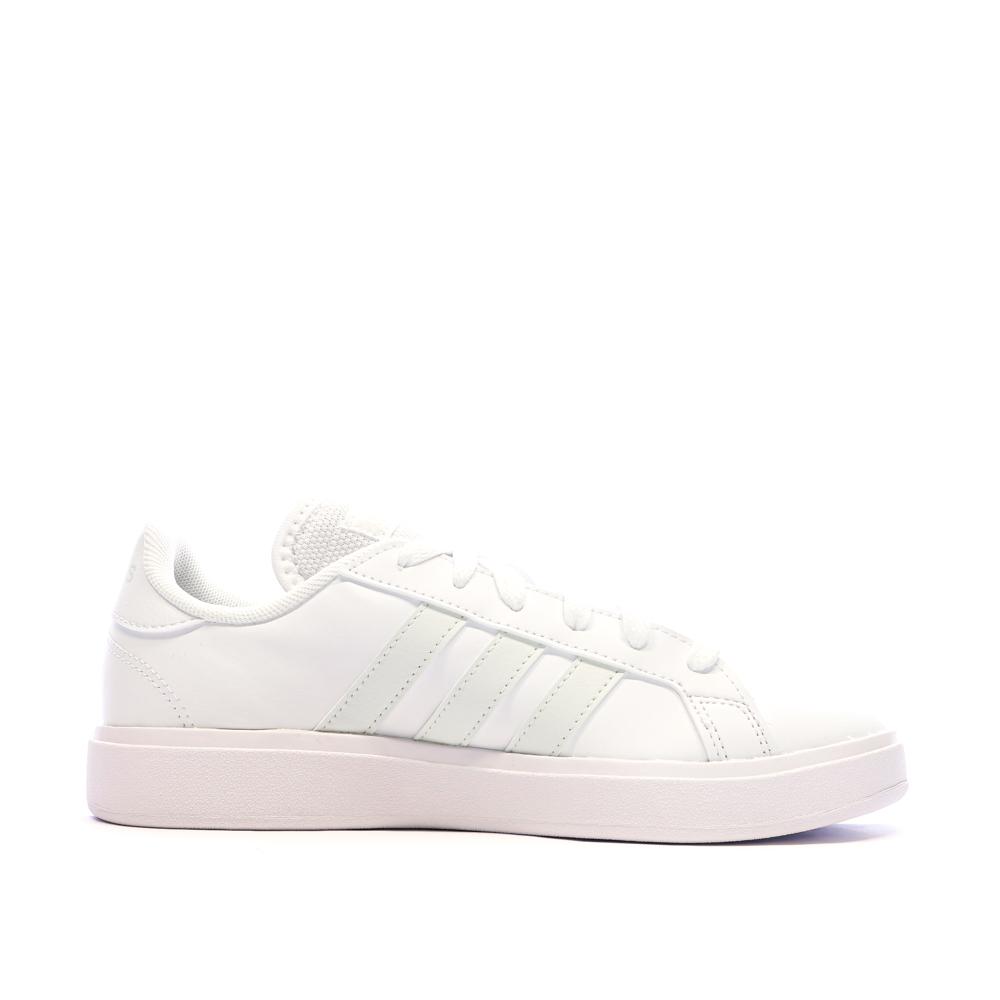 Baskets Blanc/Vert Femme Adidas Grand Court Base 2.0 vue 2