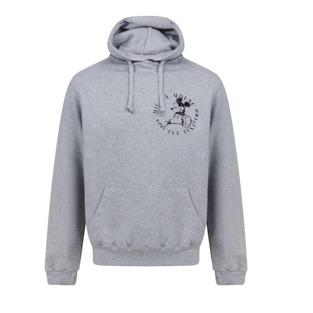 Sweat à Capuche Gris Mixte Disney Mickey Circle 1928 pas cher