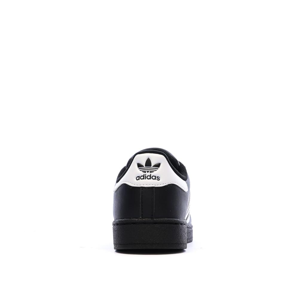 Baskets Superstar Noir/Blanc Mixte Adidas vue 3