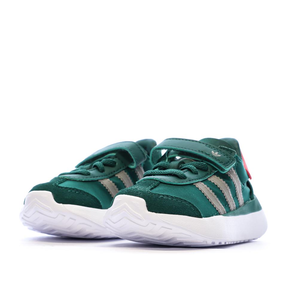 Baskets Vertes Garçon Adidas Country vue 6