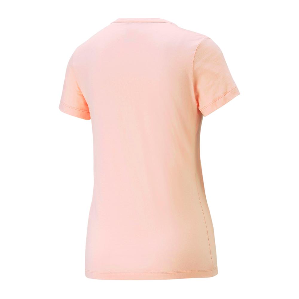 T-shirt Rose Femme Puma Logo 586775 vue 2