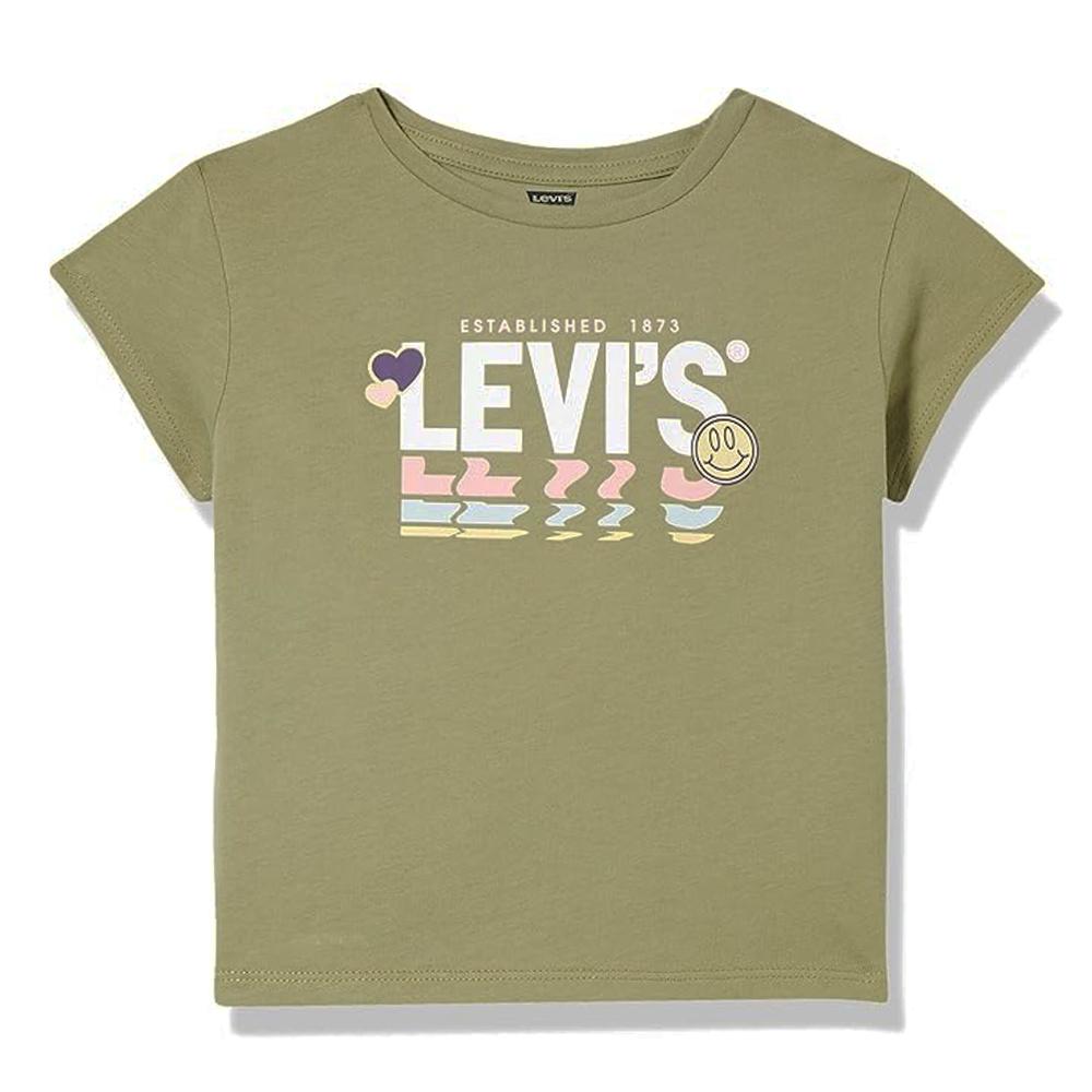 T-shirt Kaki Garçon Levi's 4ED488 pas cher