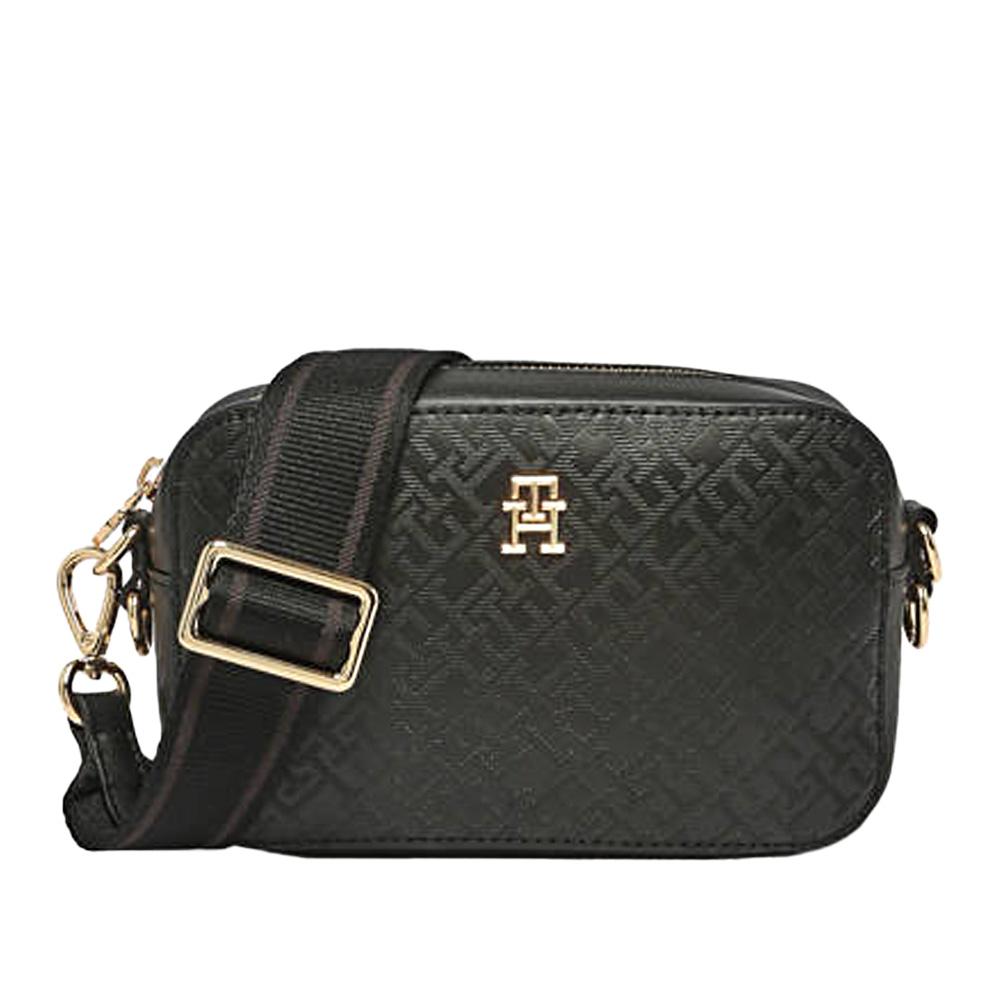 Sac à Bandoulière Noir Femme Tommy Hilfiger Distinct pas cher