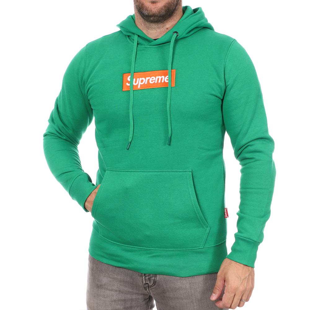 Sweat à Capuche Vert/Orange Homme Supreme Grip Diego pas cher