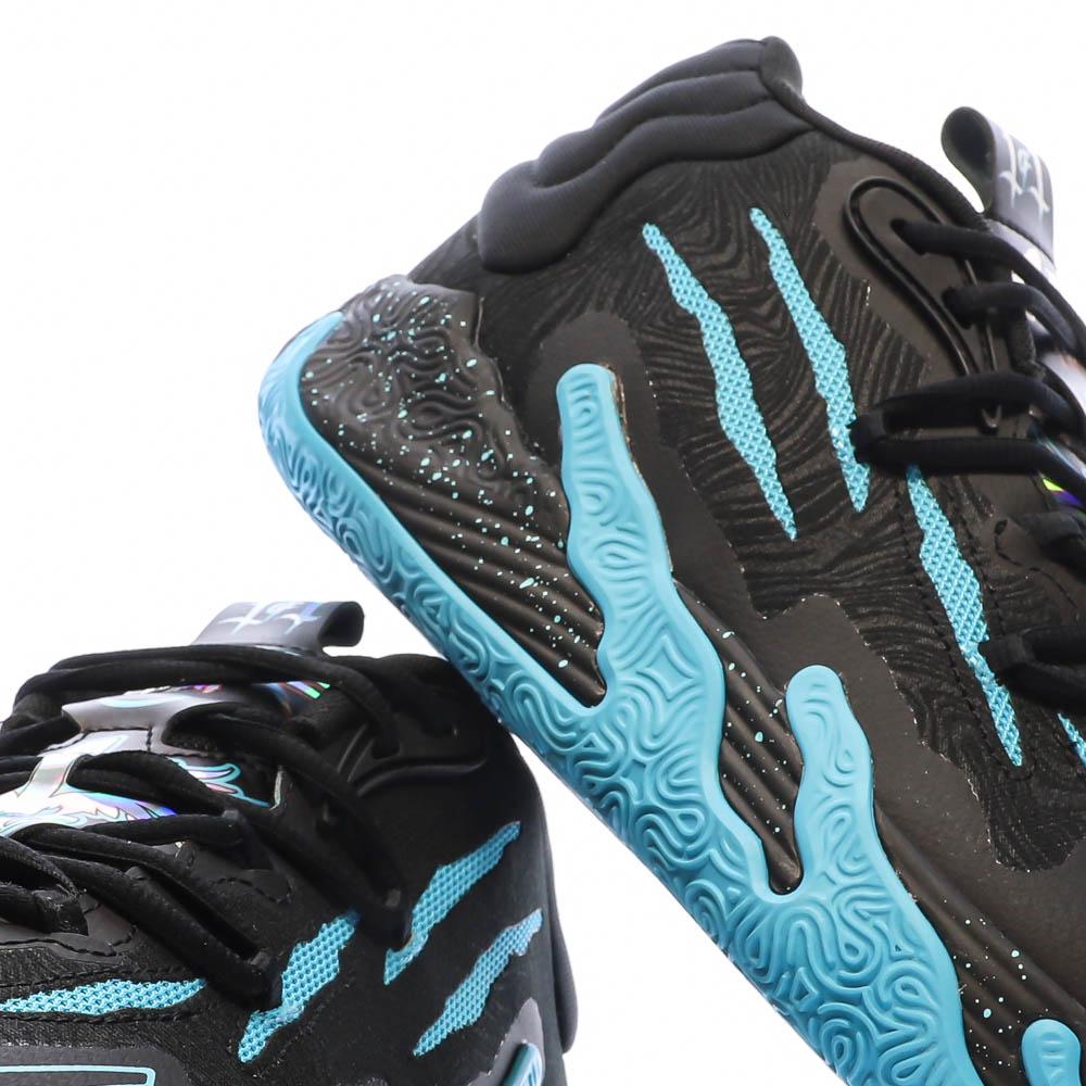 Chaussures de basket Noires/Bleu Homme Puma Hive vue 7