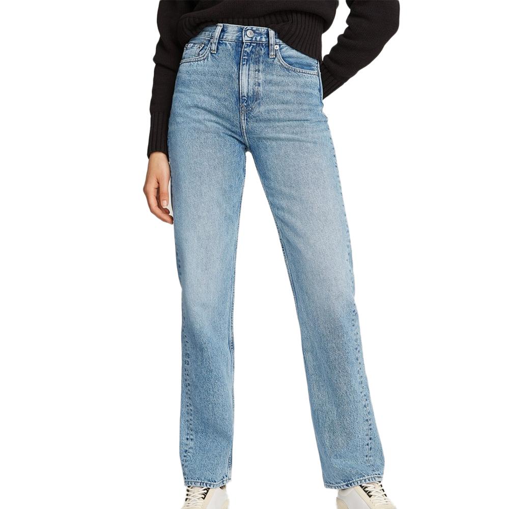 Jean Bleu Femme Calvin Klein Jeans Straight pas cher