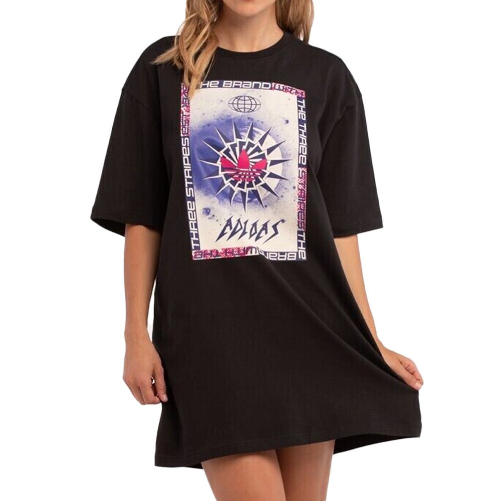 Robe Noire Femme Adidas HT6917 pas cher