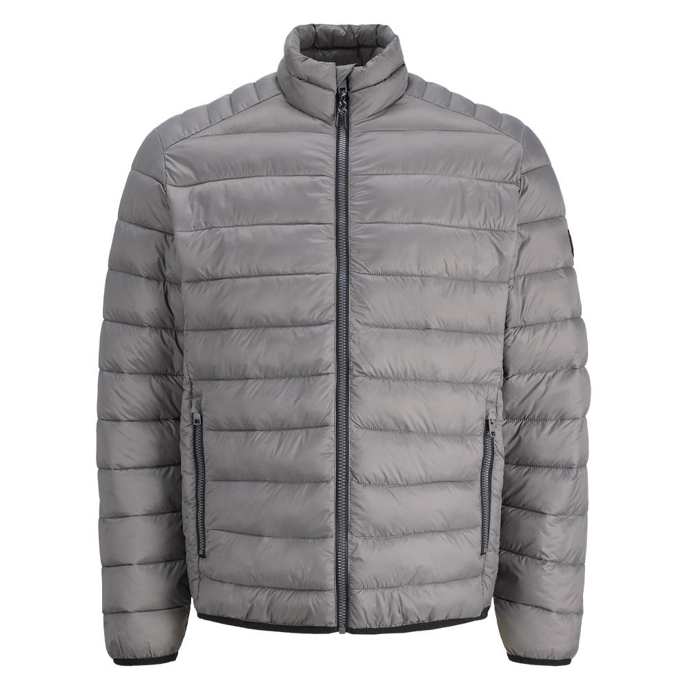 Chaqueta acolchada gris claro para hombre Jack & Jones Bradley barato
