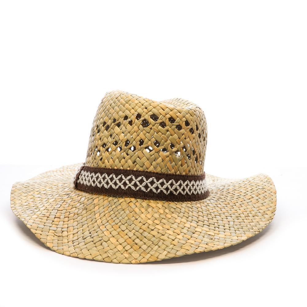 Chapeaux de Paille Mixte Via Lorenzo Fedora Naturel vue 2