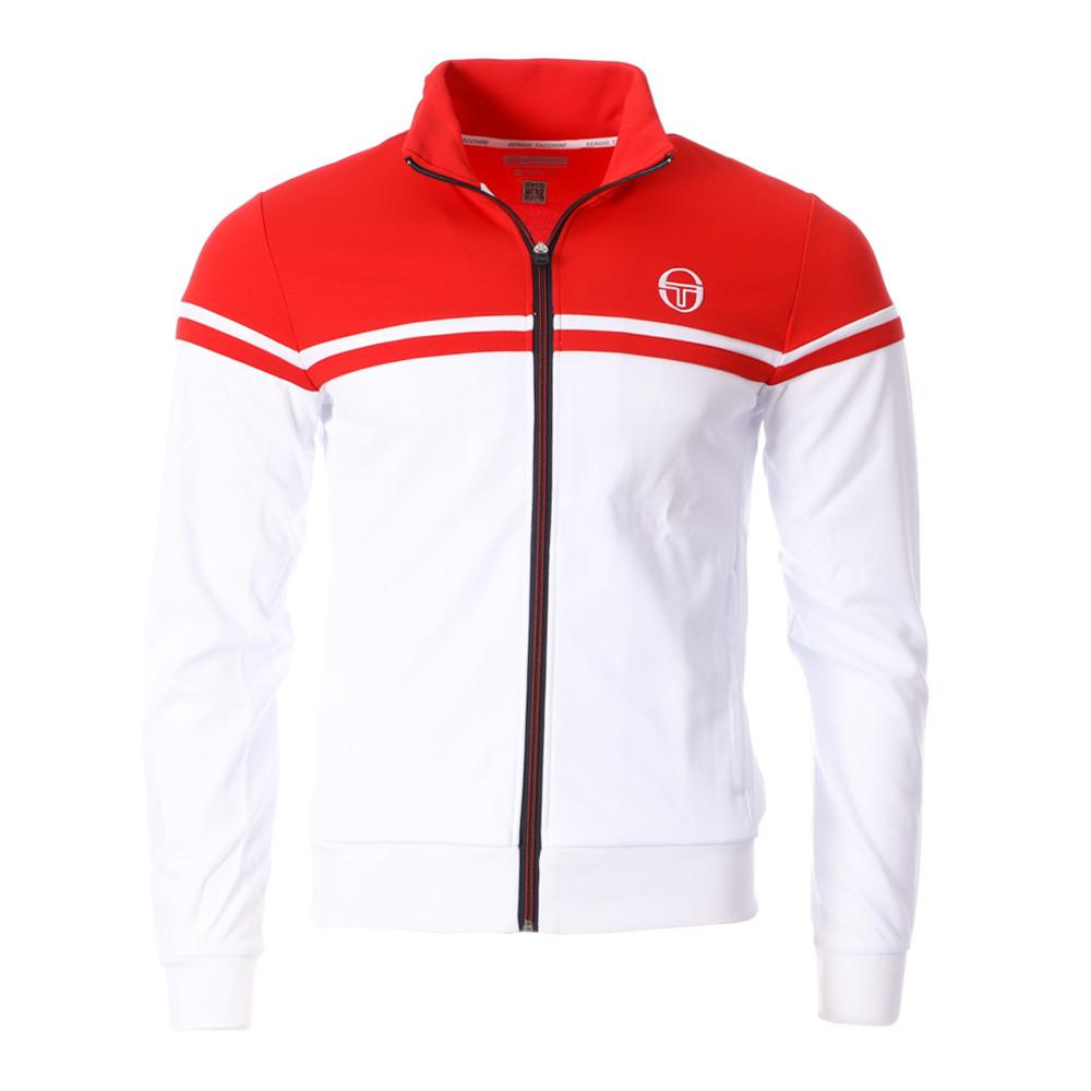 Veste de survêtement blanc/Rouge Homme Sergio Tacchini 36853 pas cher