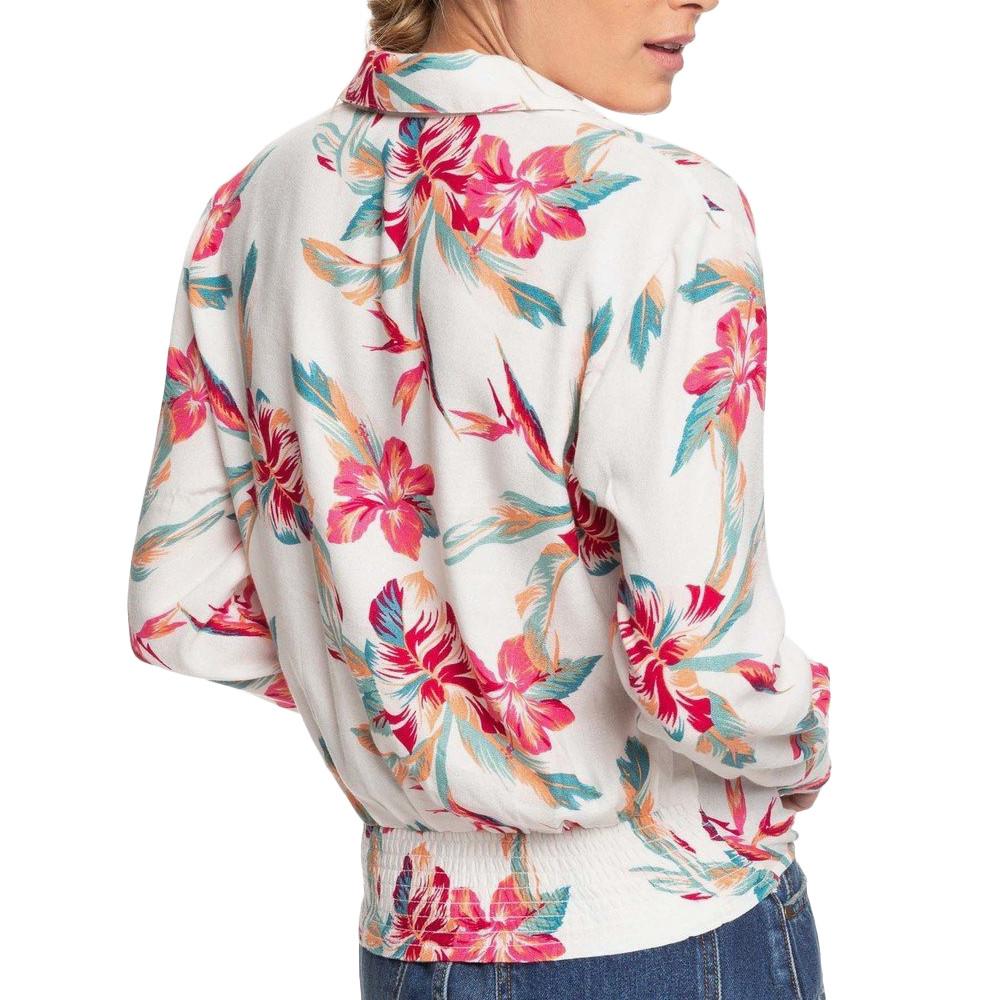 Chemise Blanche à fleurs Femme Roxy The Lover Side vue 2