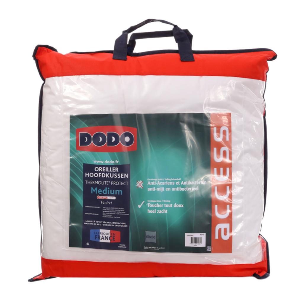 Oreiller Anti-Acariens Medium Dodo Thermolite Protect 60x60 pas cher