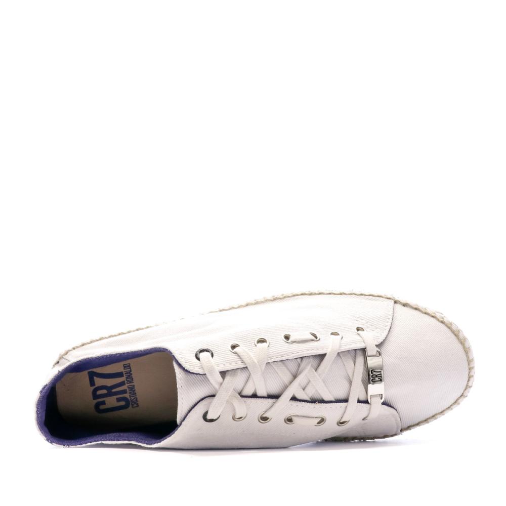 Baskets Espadrille Blanches Homme CR7 Valencia vue 4