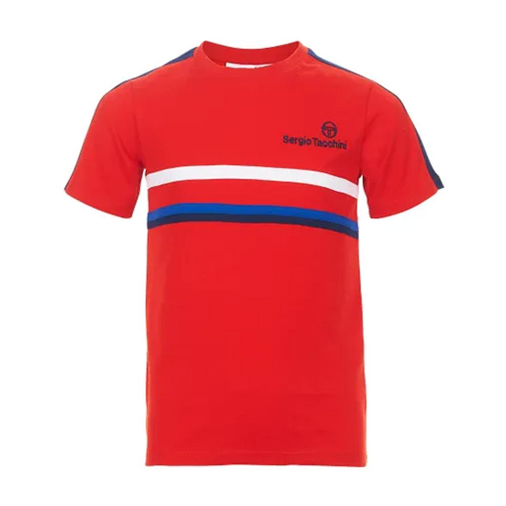 T-shirt Rouge Garçon Sergio Tacchini Fountain pas cher