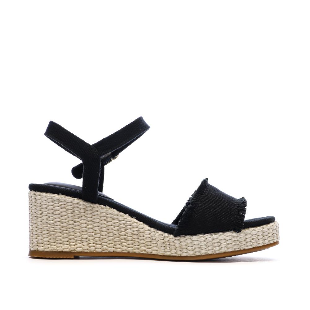 Tommy Hilfiger Women’s Black Heeled Sandals – Wedgeee Photo of the Espace des Marques %store% store - view of %key%