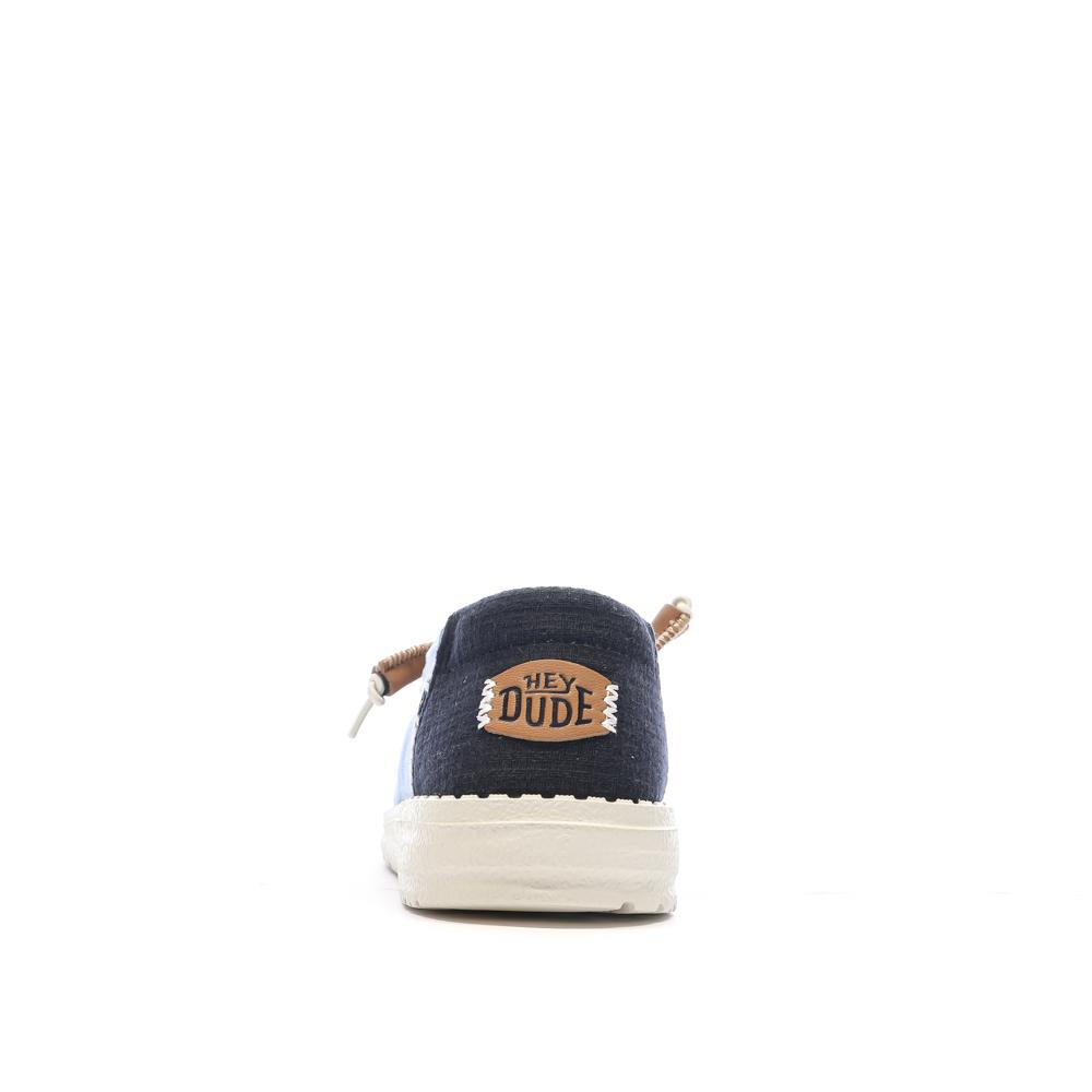 Chaussures Bleu Femme Hey Dude Wendy Stretch vue 3