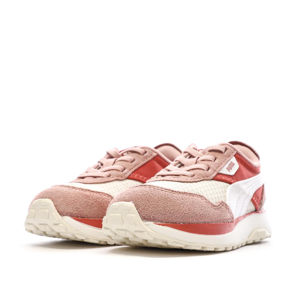 Baskets Roses/Blanches Bébé Puma Cruise Rider vue 6