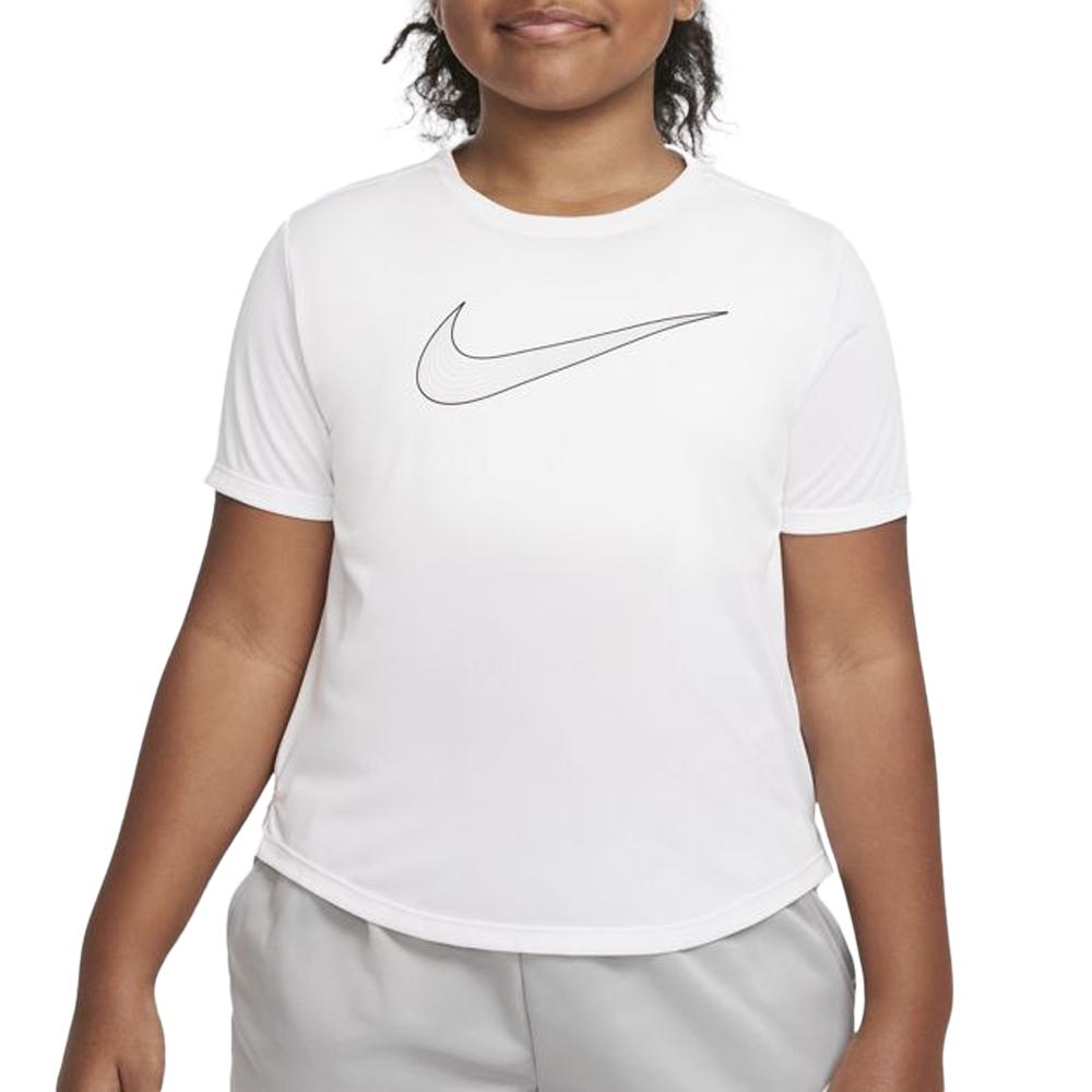 T-shirt Blanc Fille Nike DD7639 pas cher