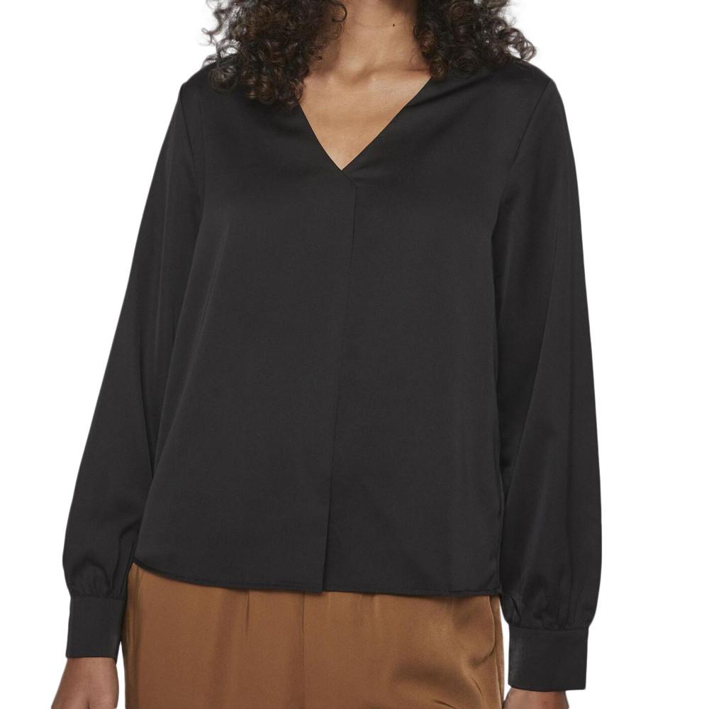 Blouse Noire Femme Vila Viellette pas cher