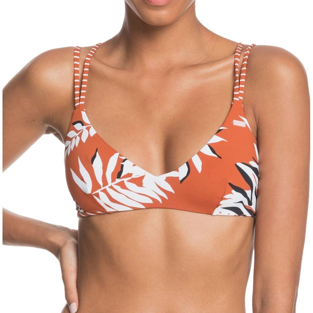 Haut De Bikini Marron/Feuilles Femme Roxy Honey pas cher