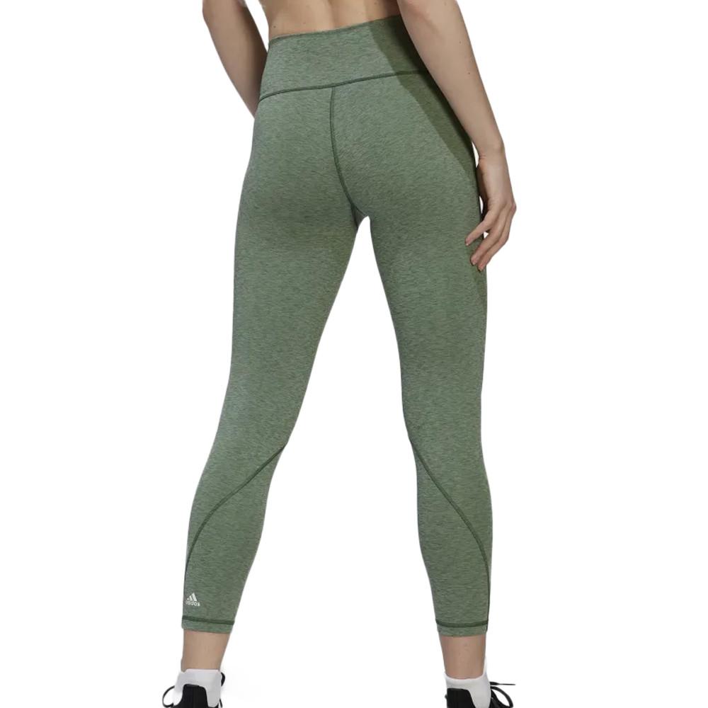 Legging Vert Femme Adidas Optime vue 2