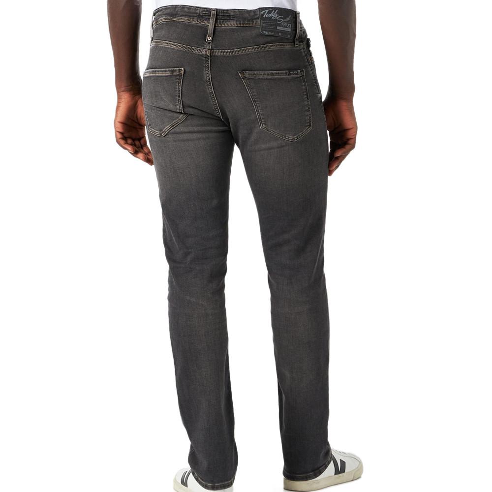 Jean Gris Homme Teddy Smith Reeple Rock vue 2